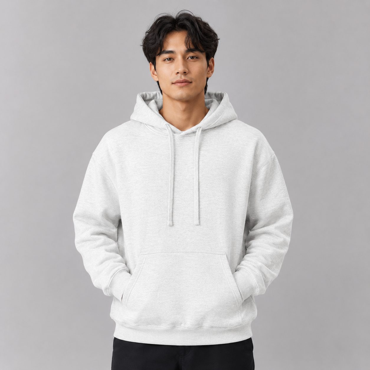 ShipSagePrint 270GSM Brushed Fleece Drawstring Pullover Hoodie SGBUCP0201