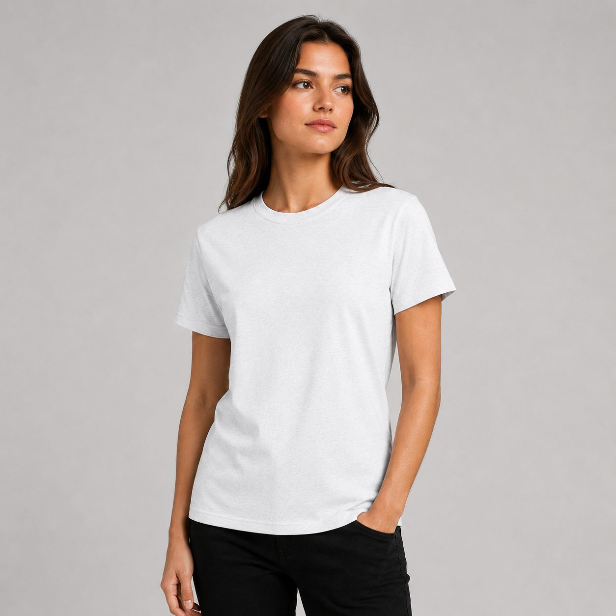 ShipSagePrint 180g Women's Basic Colored Cotton T-Shirt SGBFCPE0101